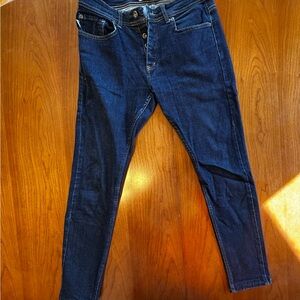 Zara Women's Dark Blue Skinny Jeans